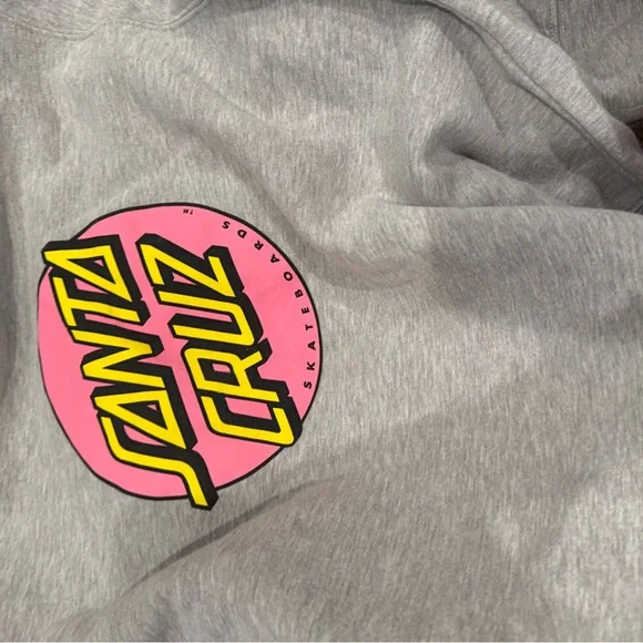Santa Cruz Light Gray Hoodie - Picture 2 of 4